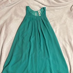 A aqua dress